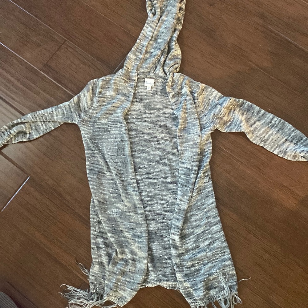 Gray cardigan